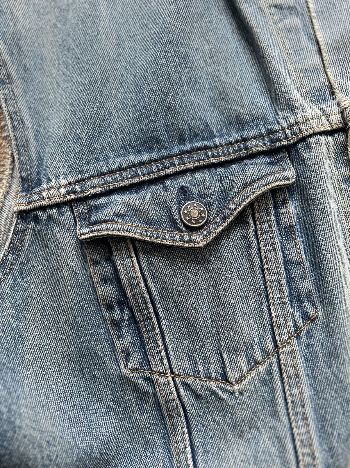 Japanese Brand × Vintage Vintage Denim Jean Jacket Vest Size US XL / EU 56 / 4 - 4 Thumbnail