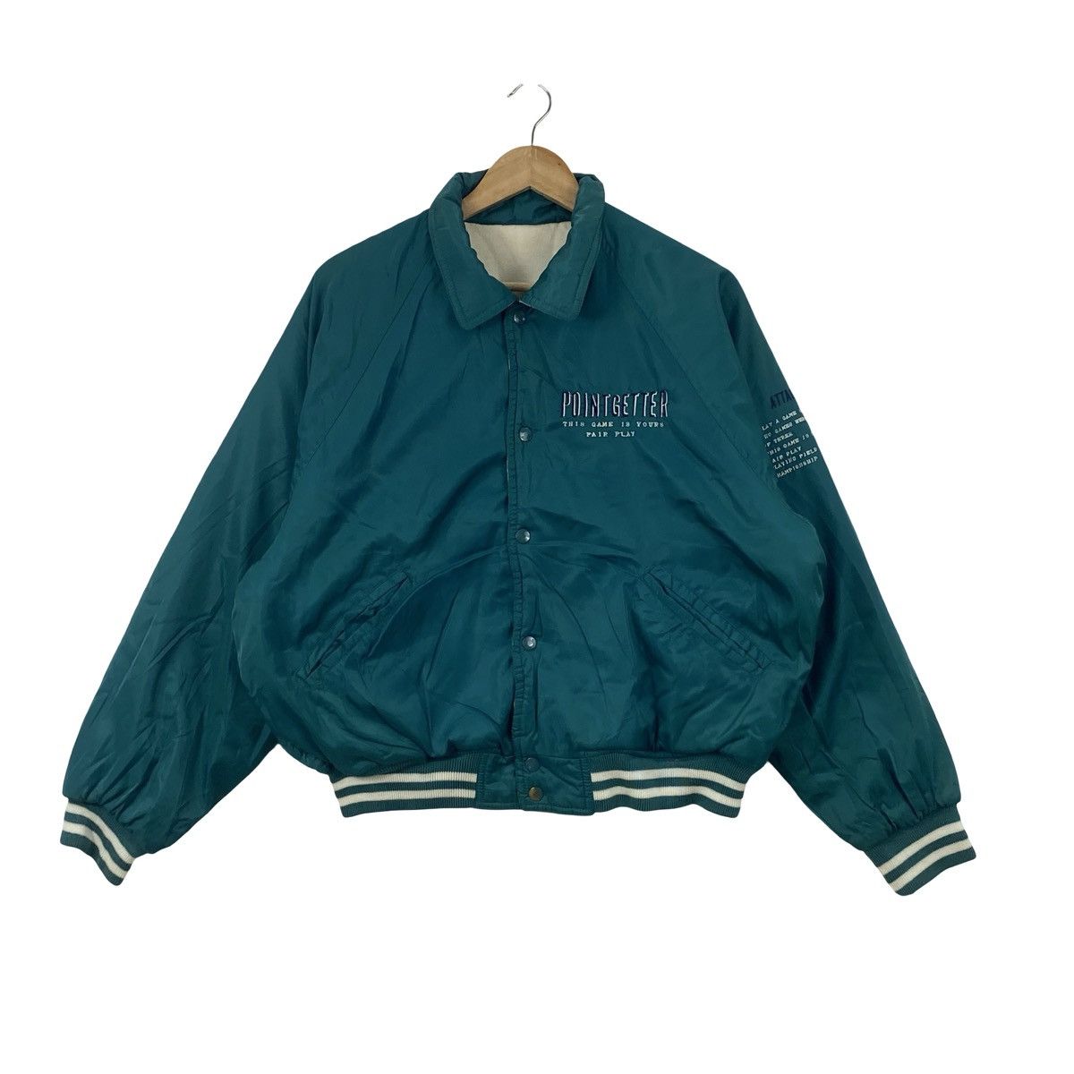 Vintage Vintage POINGETTER 90S Bomber Jacket Virgin Voyage Fashion Size US XXL / EU 58 / 5 - 1 Thumbnail