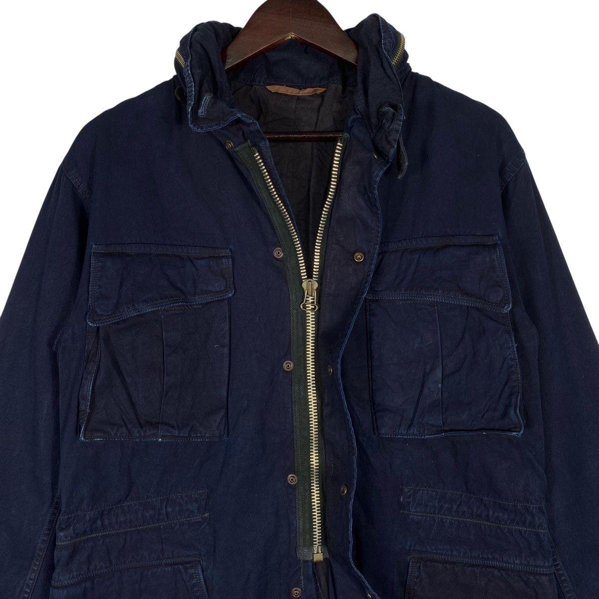 Kapital Vintage KAPITAL Japan Indigo Dye M-65 Field Jacket Size US M / EU 48-50 / 2 - 7 Thumbnail