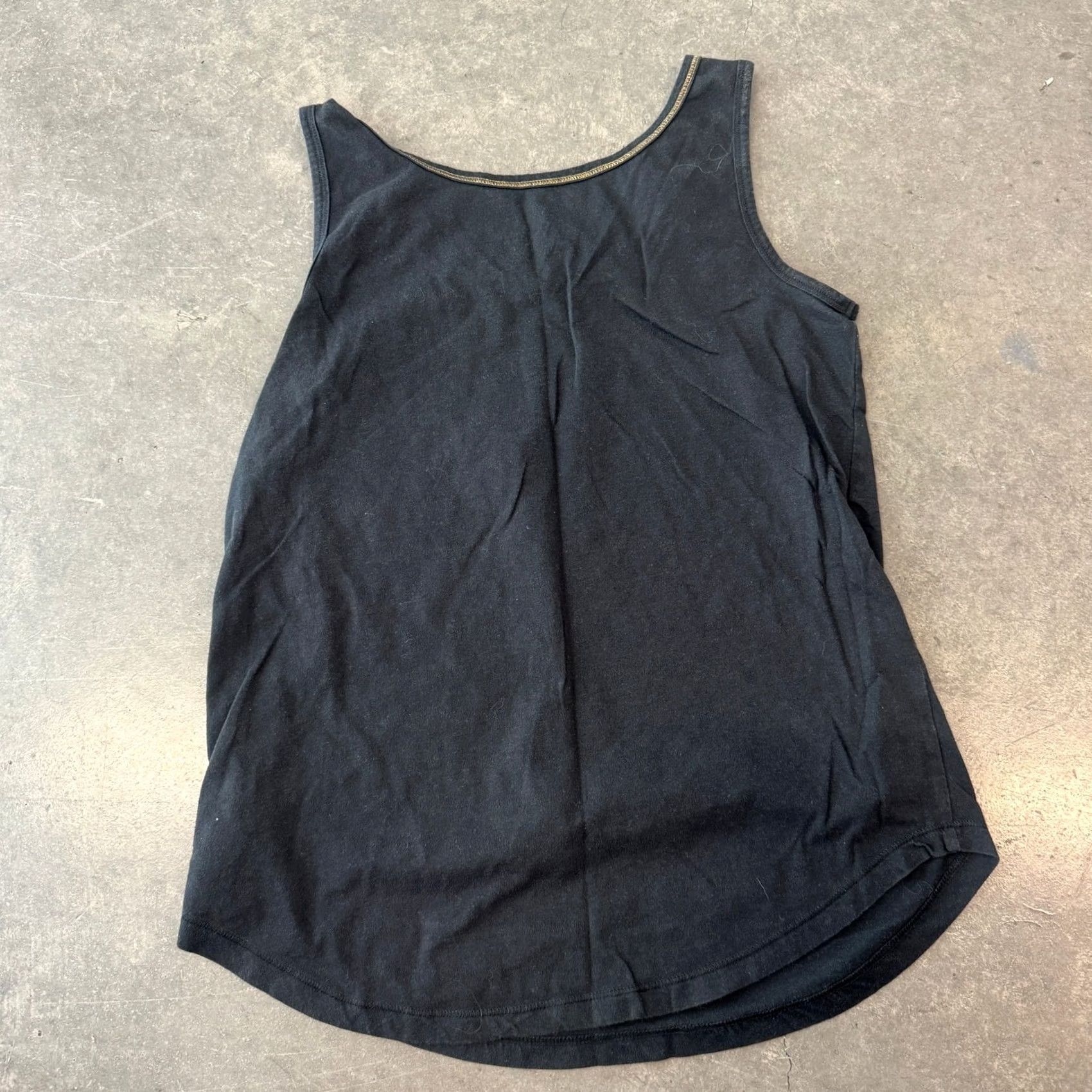 Disney VINTAGE Disneyland Disney Mickey Mouse Tank Top Black Gold Small Racerback Womens S Tank Size S / US 4 / IT 40 - 2 Thumbnail