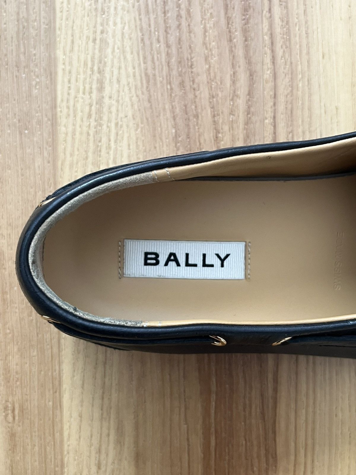 Bally Bally Pathy Plume Loafer Boat Shoes Leather Black Size US 7 / EU 40 - 6 Thumbnail