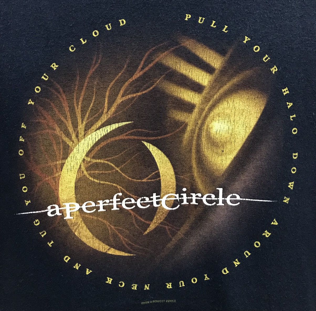 Anvil × Band Tees Vintage A Perfect Circle 2004 L T Shirt Black Size US L / EU 52-54 / 3 - 3 Thumbnail