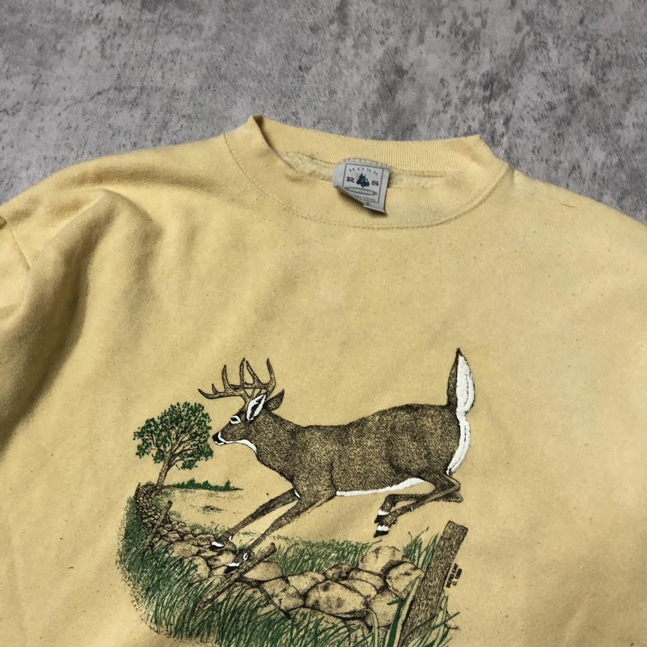 Other Yellow vintage 90s deer sweatshirt #retro Size US M / EU 48-50 / 2 - 2 Thumbnail