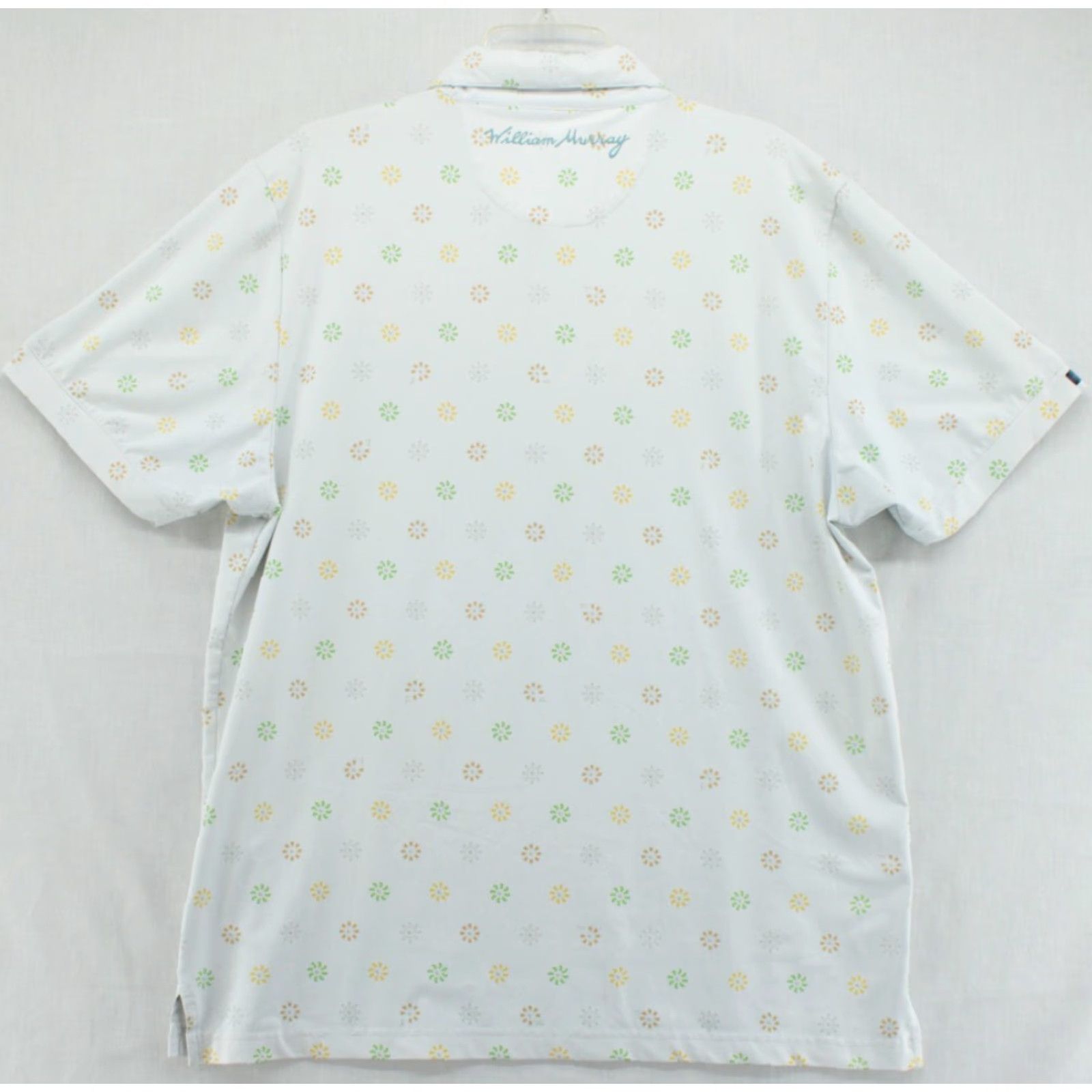 Vintage William Murray Golf Polo Shirt Mens L White Geometric 4 Button Polo Shirt Men L White Geometric Performance 4 Button Size US L / EU 52-54 / 3 - 6 Thumbnail