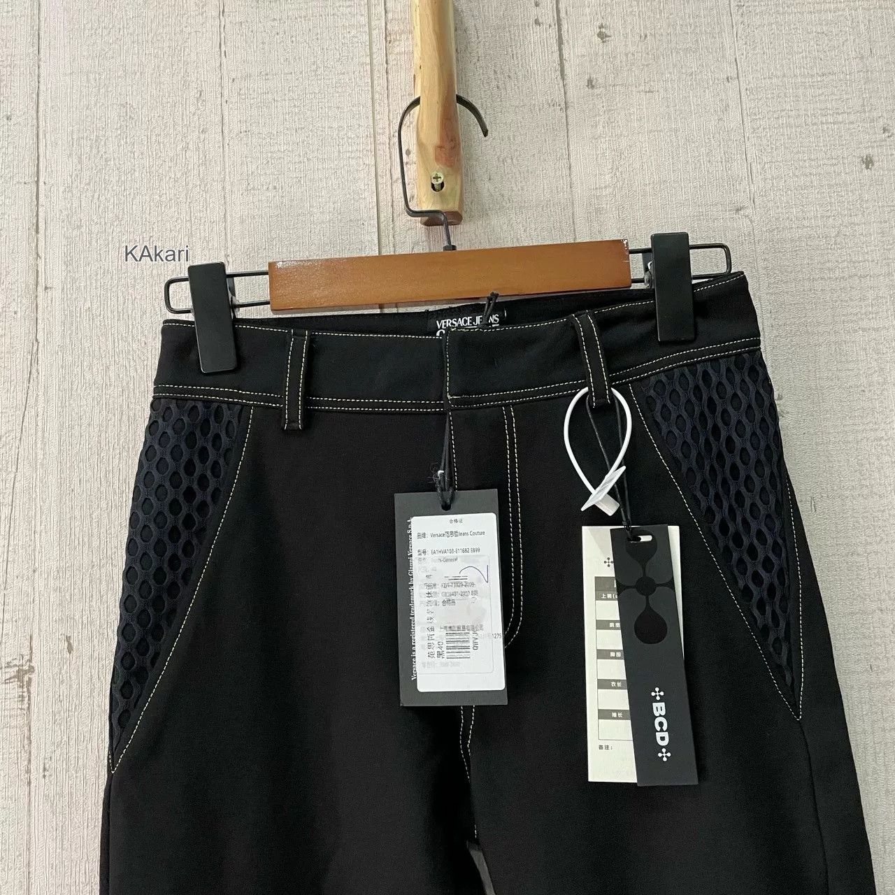 Versace VERSACE Black Trousers Size US 40 / EU 56 - 3 Thumbnail