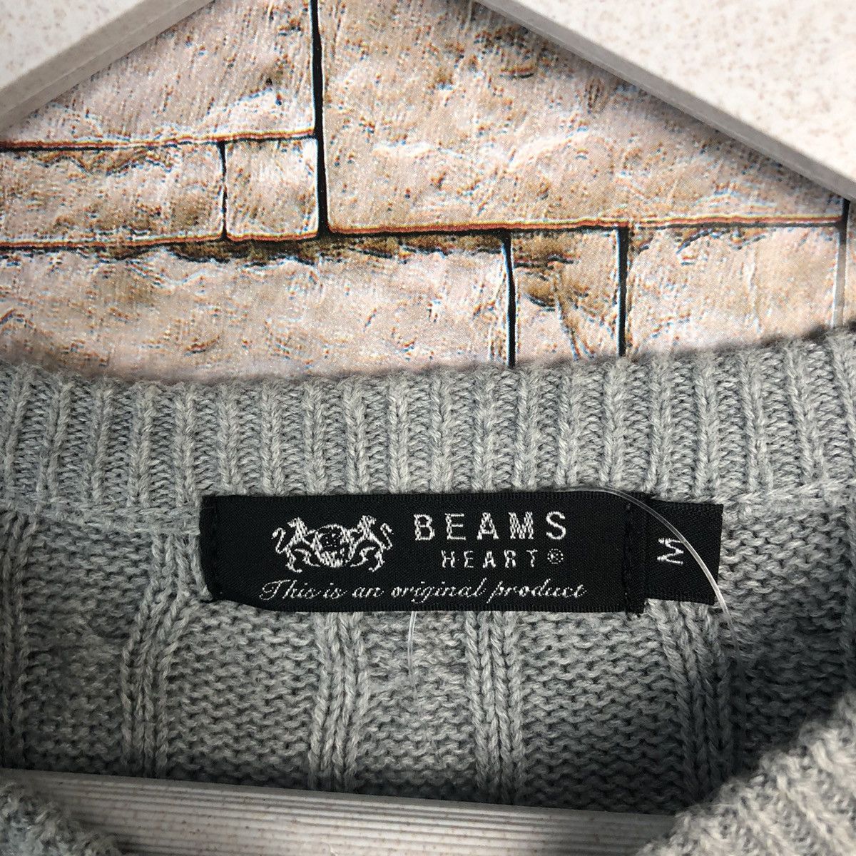 Beams Plus Beams Hearts Grey Knitwear #A169 Size M / US 6-8 / IT 42-44 - 9 Thumbnail