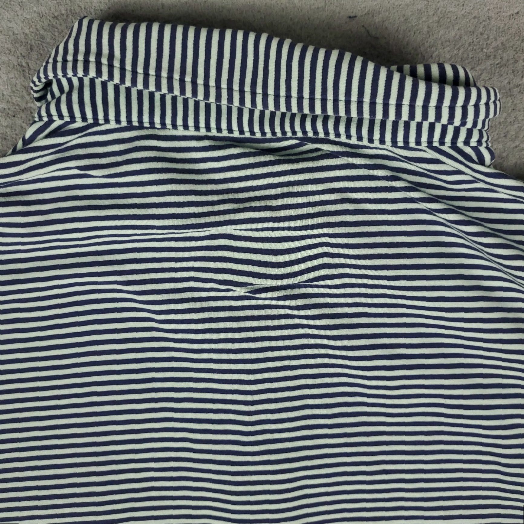 Peter Millar Peter Millar Polo Shirt Mens Large Blue Striped Cotton Golf Short Sleeve Activewear Size US L / EU 52-54 / 3 - 4 Thumbnail