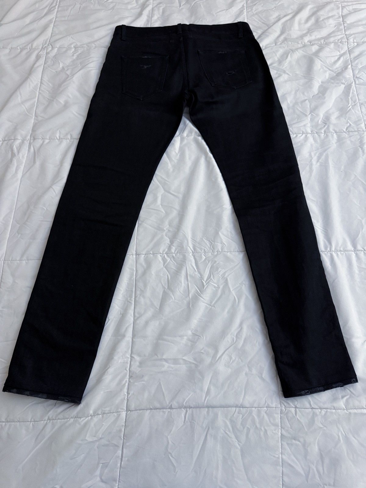 Saint Laurent Paris Saint Laurent Paris Jeans 32 Skinny Black Distressed Ripped Size US 32 / EU 48 - 10 Thumbnail