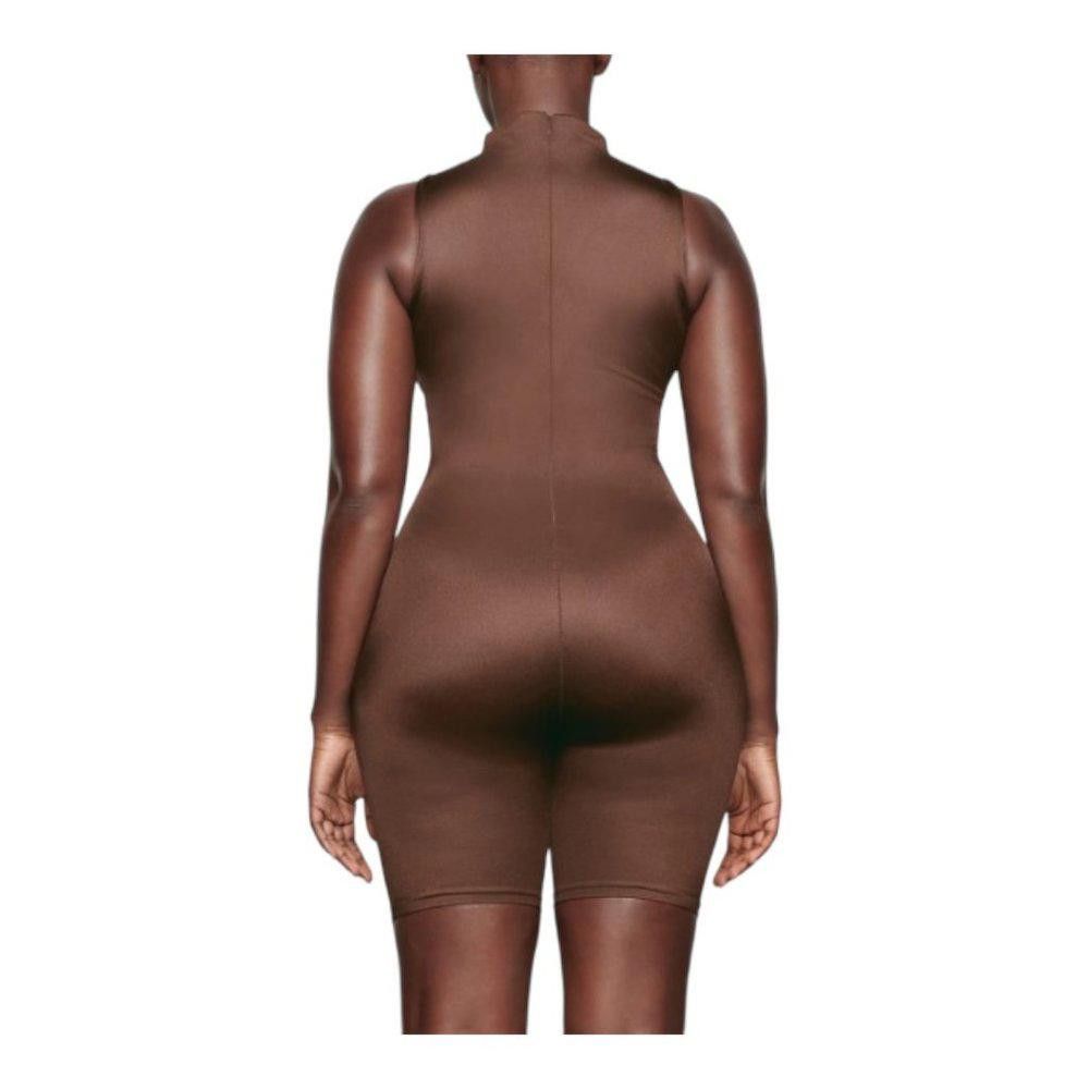 Designer NT291 SKIMS NWT ALL IN ONE MOCK NECK MID THIGH ONESICOCOA 2X Size 30" / US 8 / IT 44 - 3 Thumbnail