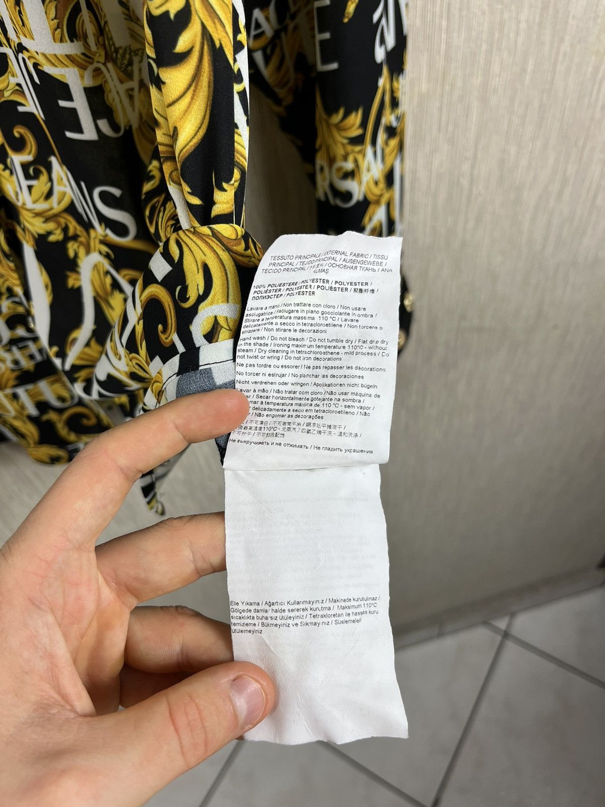Versace × Versace Jeans Couture Versace Jeans Couture full print shirt gold details monogram Size US L / EU 52-54 / 3 - 22 Thumbnail