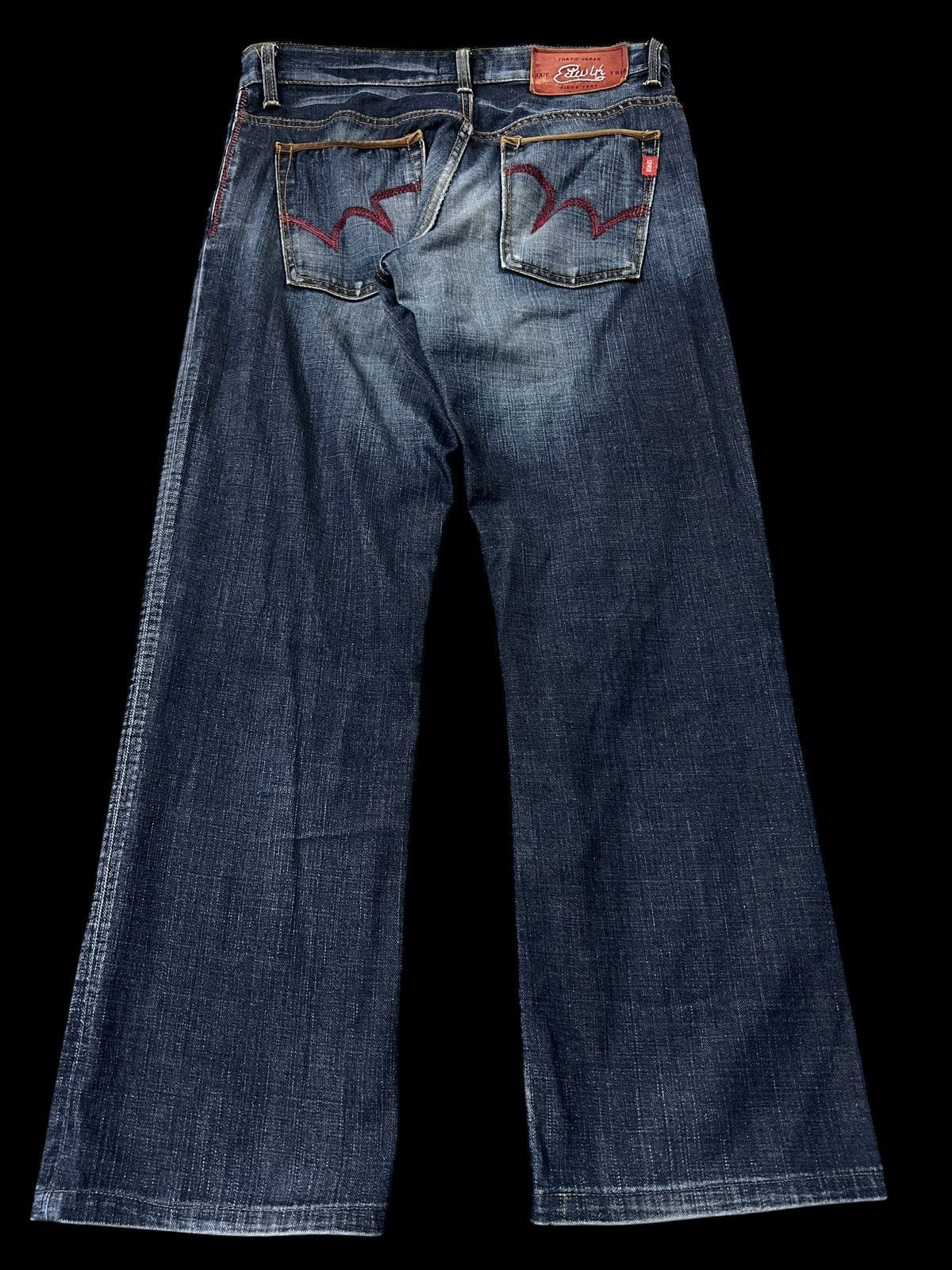 Edwin 💥Vintage Edwin Blue Trip Tokyo Japan Washed Jean Size US 31 - 2 Thumbnail