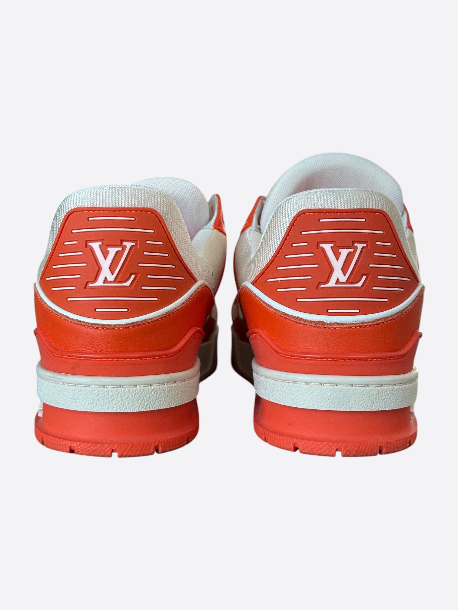 Louis Vuitton Louis Vuitton Orange & White Monogram Trainers Size US 8 / EU 41 - 5 Thumbnail