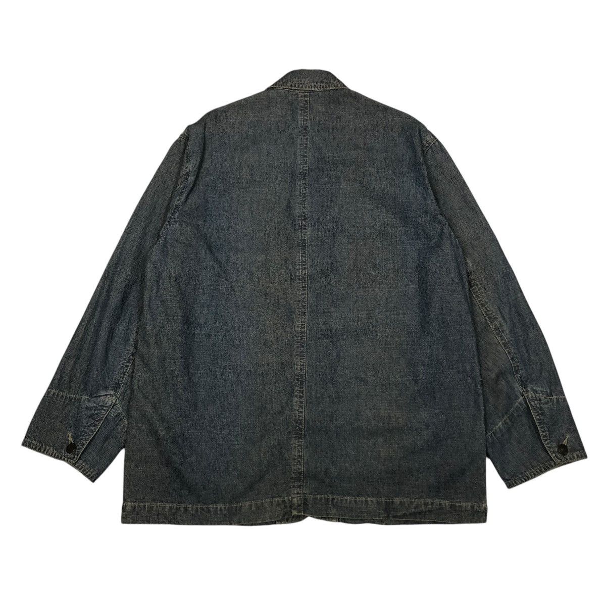Japanese Brand 🔥VINTAGE CHORE WORK JACKET DENIM CROCODILE ISSEY MIYAKE Size US L / EU 52-54 / 3 - 2 Thumbnail