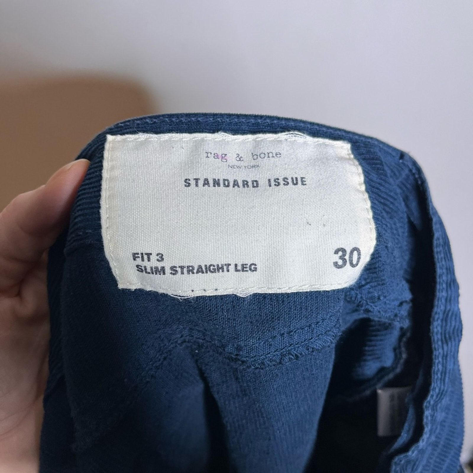 Rag & Bone RAG & BONE Standard Issue Fit 3 Cord - Navy Blue size 30 Size US 30 / EU 46 - 5 Thumbnail