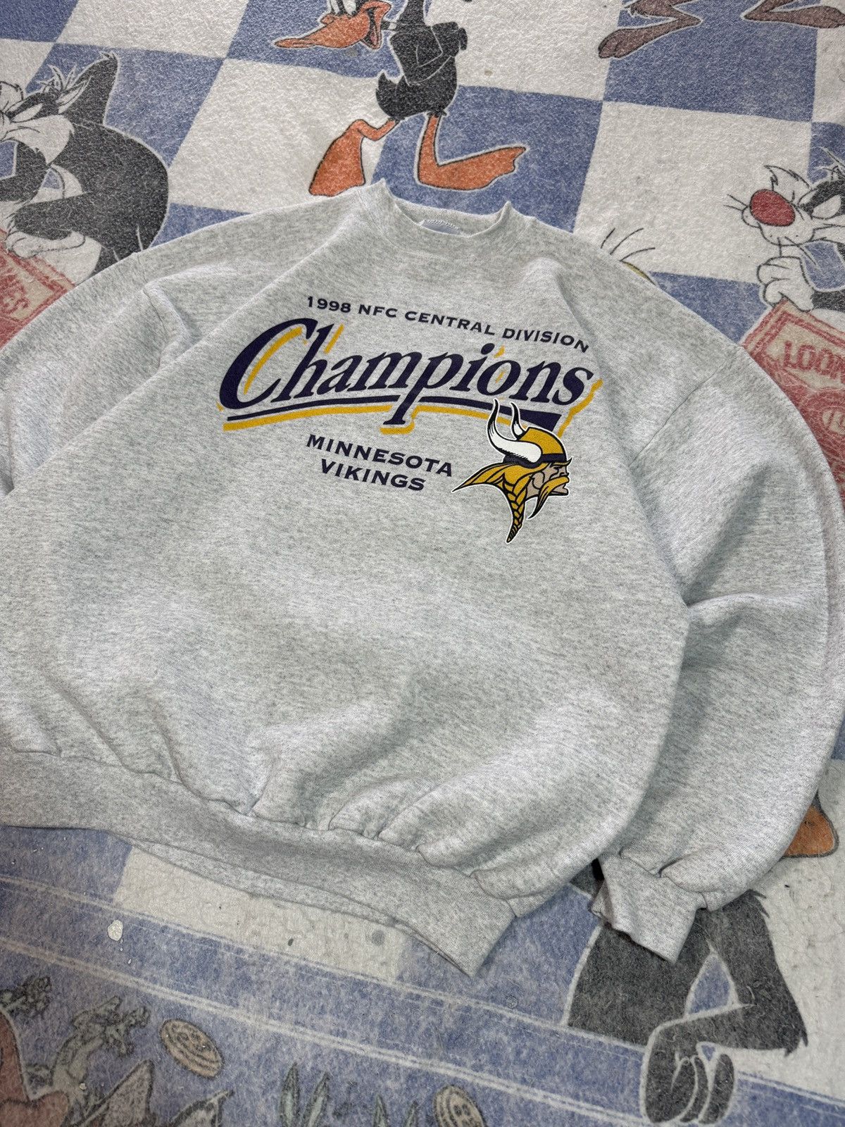 NFL Vintage minnesota Vikings crewneck sweatshirt Size US XL / EU 56 / 4 - 2 Thumbnail