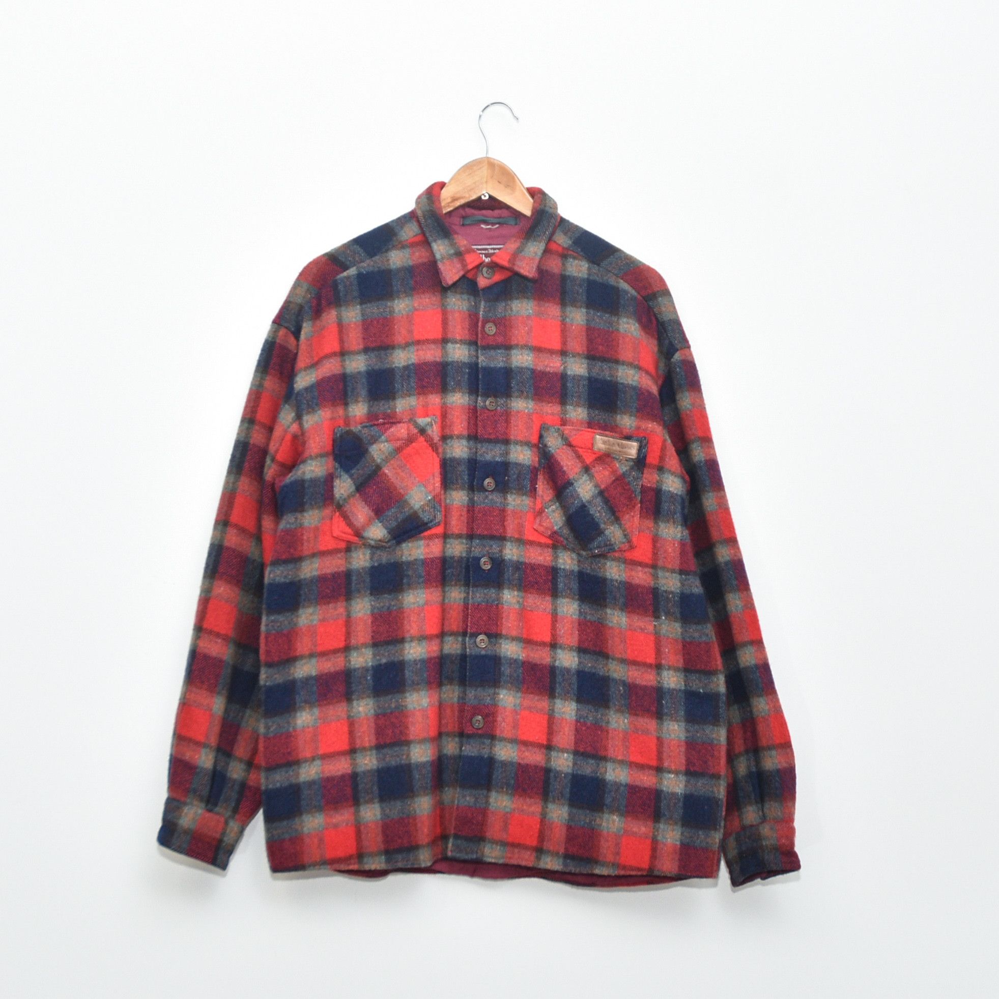 Marlboro Classics MARLBORO CLASSICS Wool Flannel Shirt Plaid Western XL-L Size US XL / EU 56 / 4 - 1 Thumbnail
