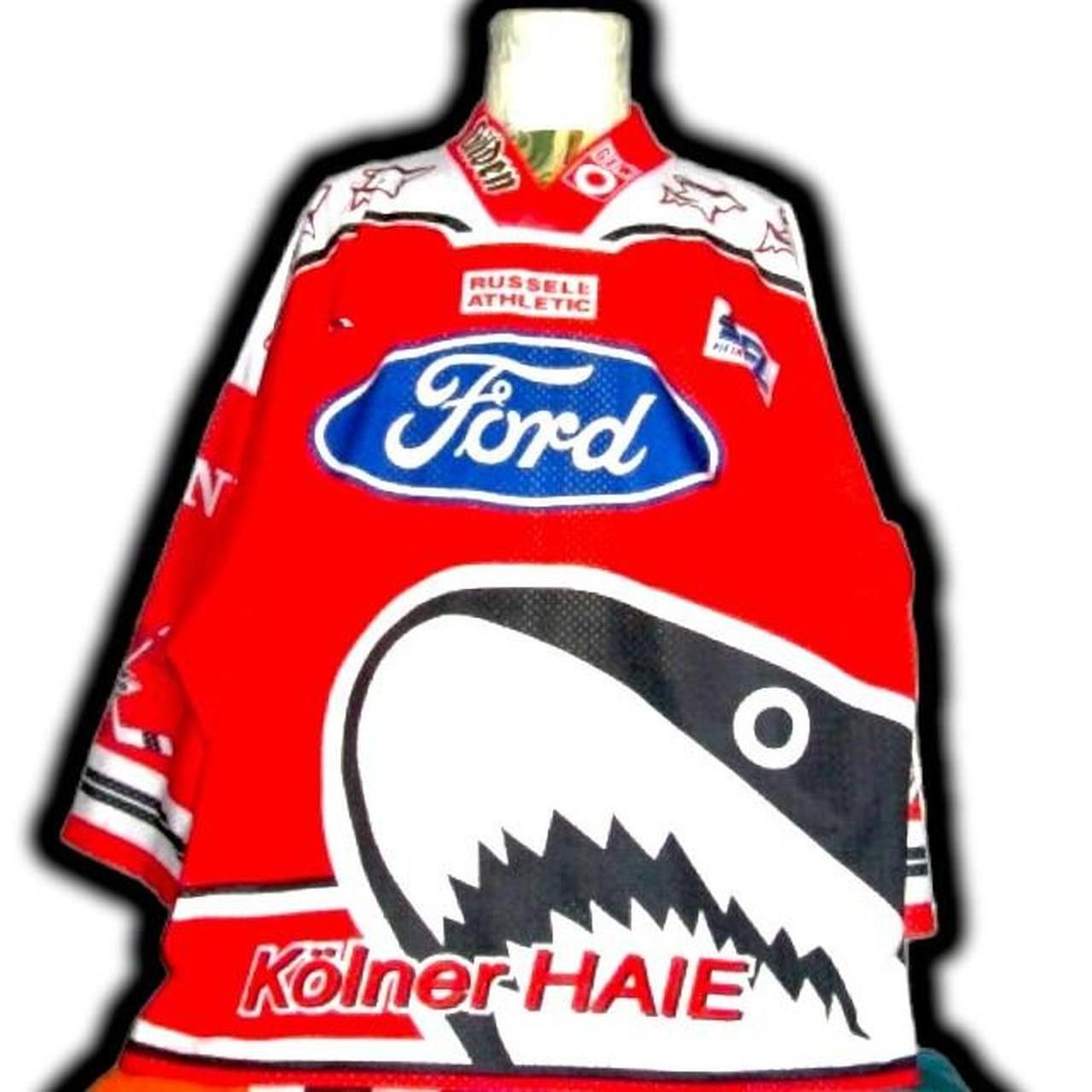 Russell Athletic Kolner Haie Germany 1999 2000 Hockey Home Shirt Jersey Size US XL / EU 56 / 4 - 1 Thumbnail