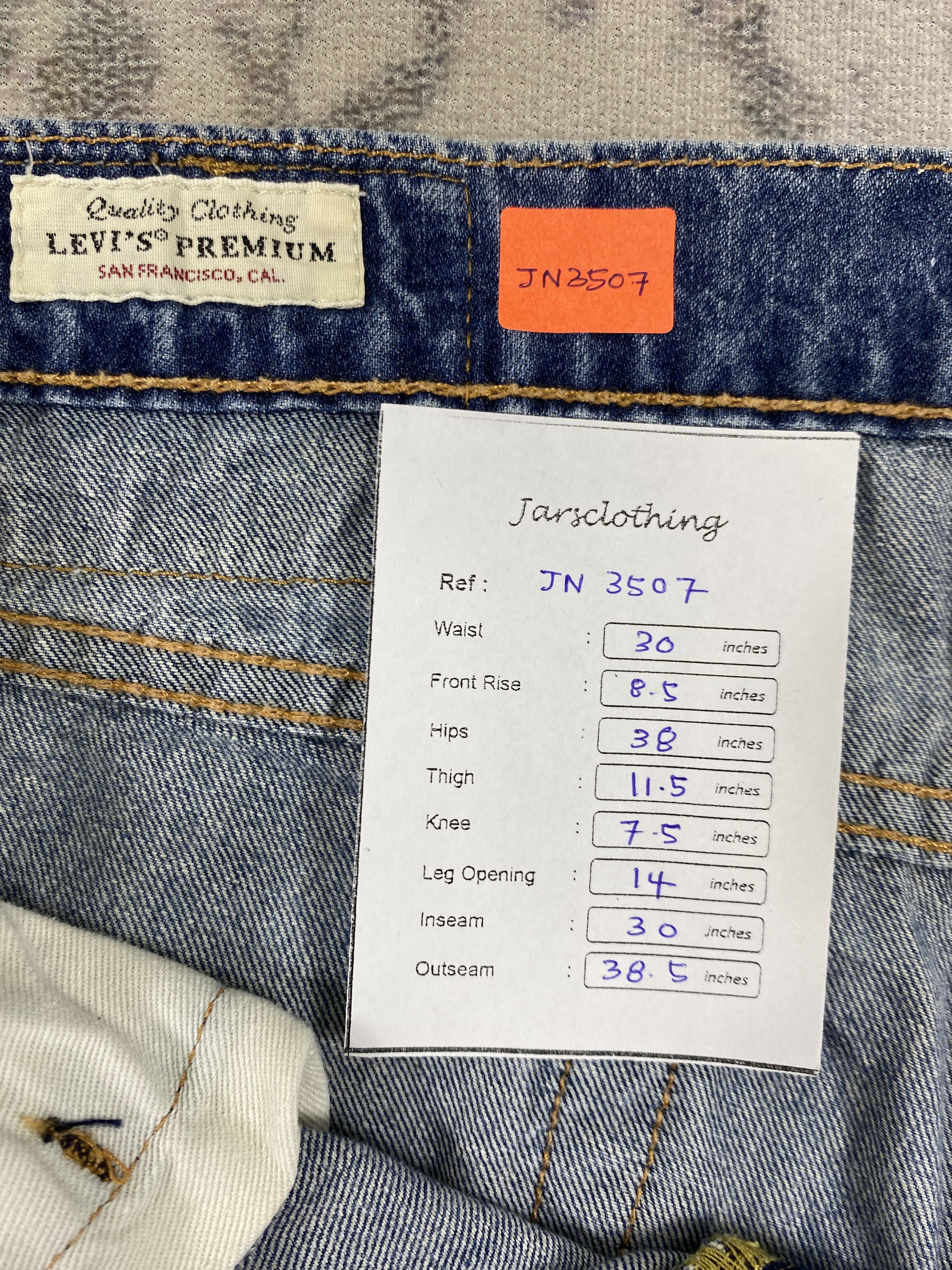 Levi's Distressed Blue Vintage Levi's 511 Jeans 30x30 Denim- JN3507 Size US 30 / EU 46 - 8 Thumbnail