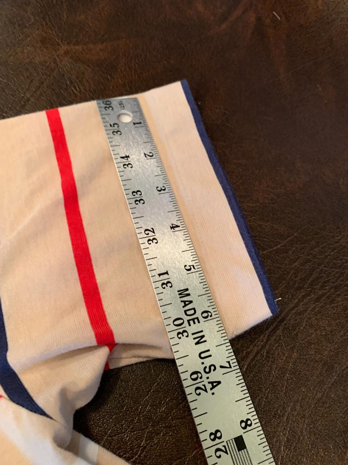 Puritan Vintage Puritan Mens Brown Thin Striped SS Polo Size L (244) Size US L / EU 52-54 / 3 - 8 Thumbnail