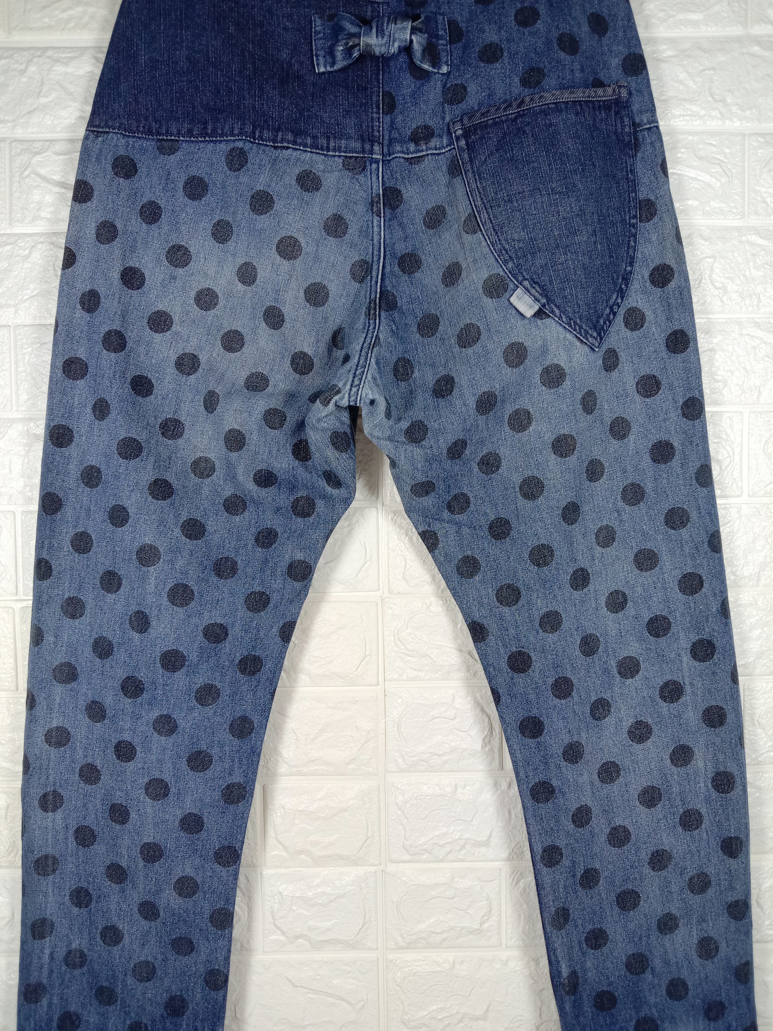 Japanese Brand Vintage Japanese Pou Dou Dou Polkadot Jeans Size 31" - 3 Thumbnail