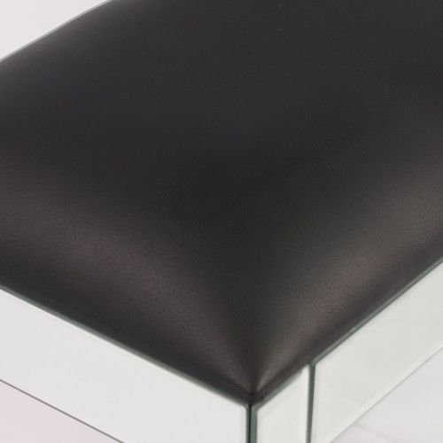 Designer × Homemade Mirrored Vanity Stool Makeup Bench with Pu Leather, Dressing Size US L / EU 52-54 / 3 - 6 Thumbnail