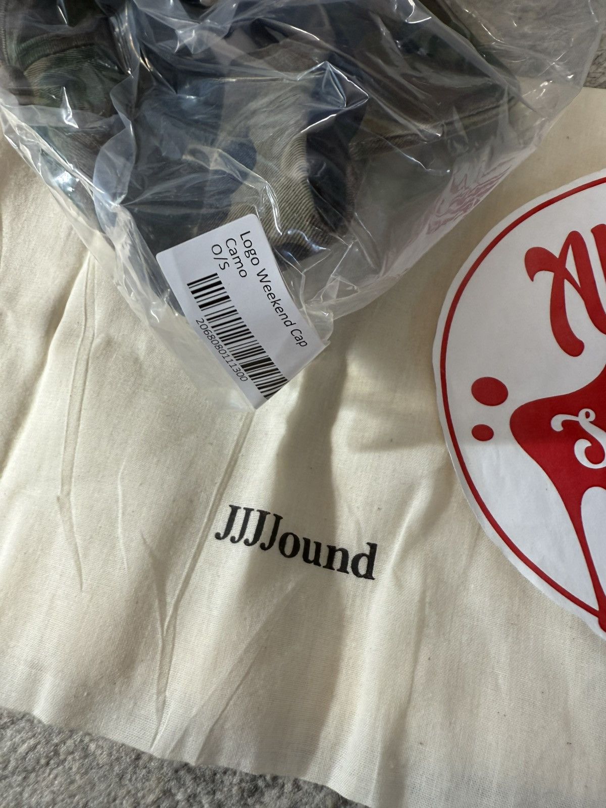 Jjjjound Logo Weekend Cap Hat in Green, Men's — image 3 of 4