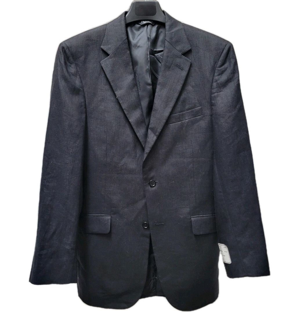 Jos. A. Bank JoS A Bank Men Black Spring Weight 2-Button Center-Vent Size 38R - 3 Thumbnail