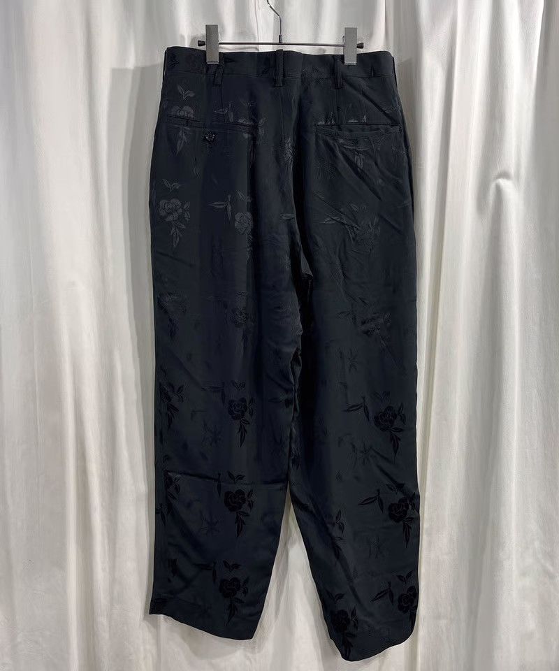 Yohji Yamamoto Yohji Yamamoto Pour Homme AW97 Jacquard Flower Trousers Size US 32 / EU 48 - 2 Thumbnail