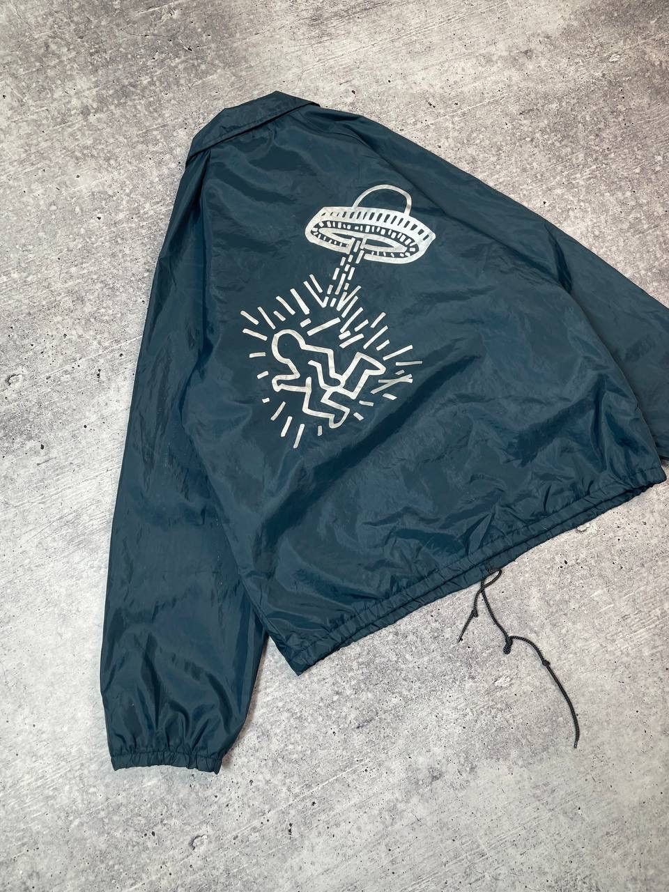 Keith Haring Vintage 90s Auburn Sportwear Keith Haring Nylon Jacket Y2K Size US M / EU 48-50 / 2 - 2 Thumbnail