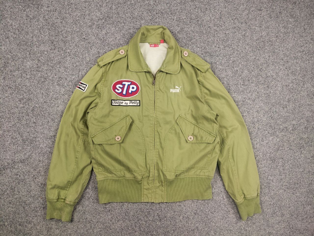 Puma Rare Vintage Richard Petty Puma Dodge STP Logo Green Jacket Size US M / EU 48-50 / 2 - 11 Thumbnail
