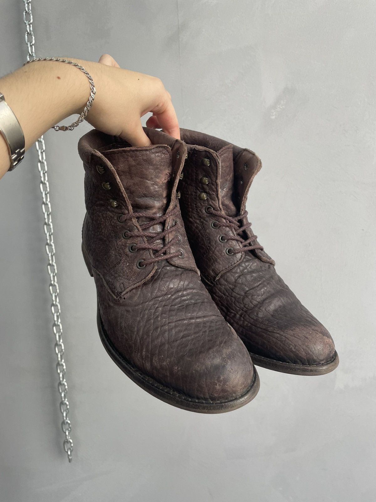 Zara Ankle moto boots Guidi style y2k leather 90s Size US 7 / EU 40 - 4 Thumbnail