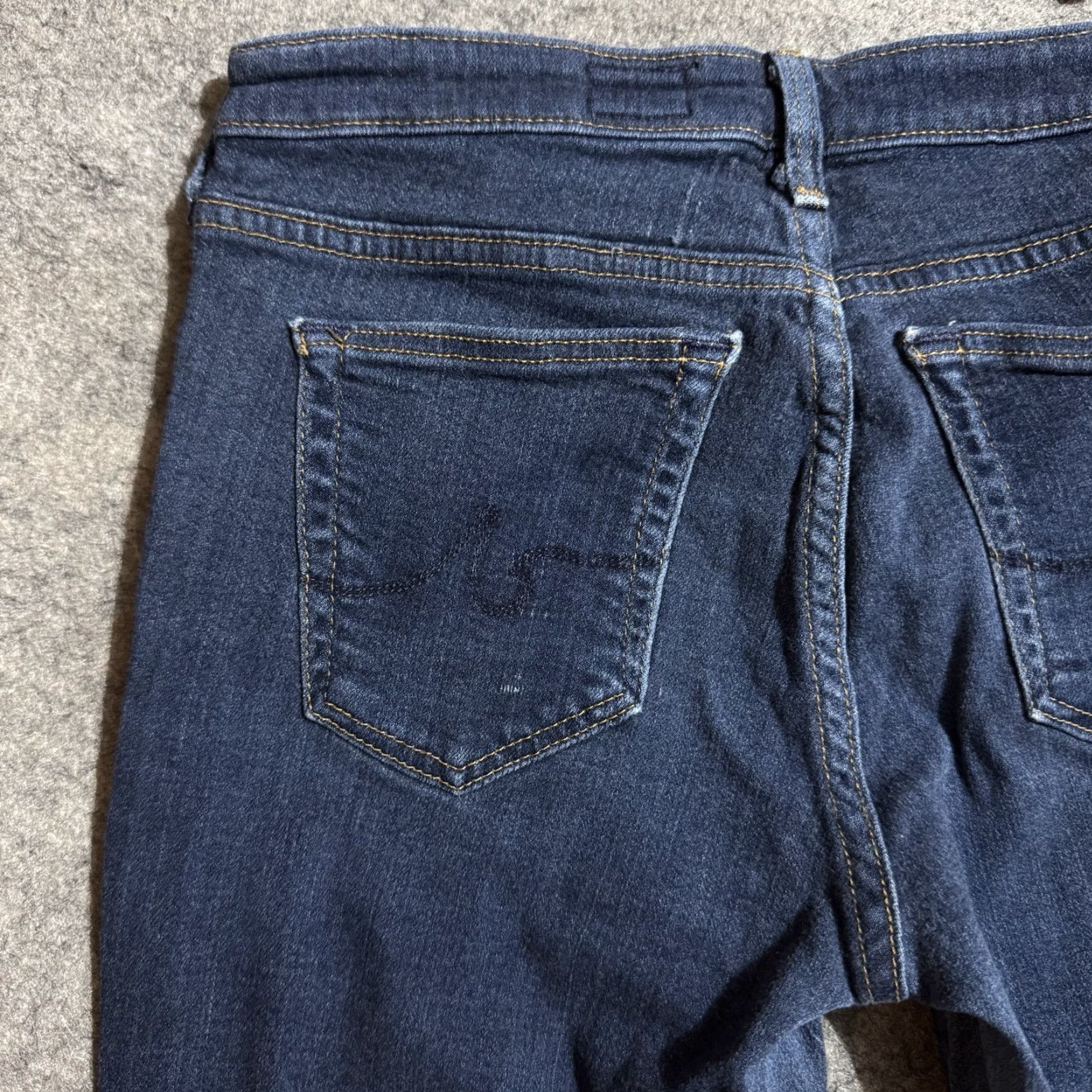 Vintage AG Adriano Goldschmied Legging Jeans Women 28R Super Skinny Stretch Chic 2010s Size 28" / US 6 / IT 42 - 4 Thumbnail