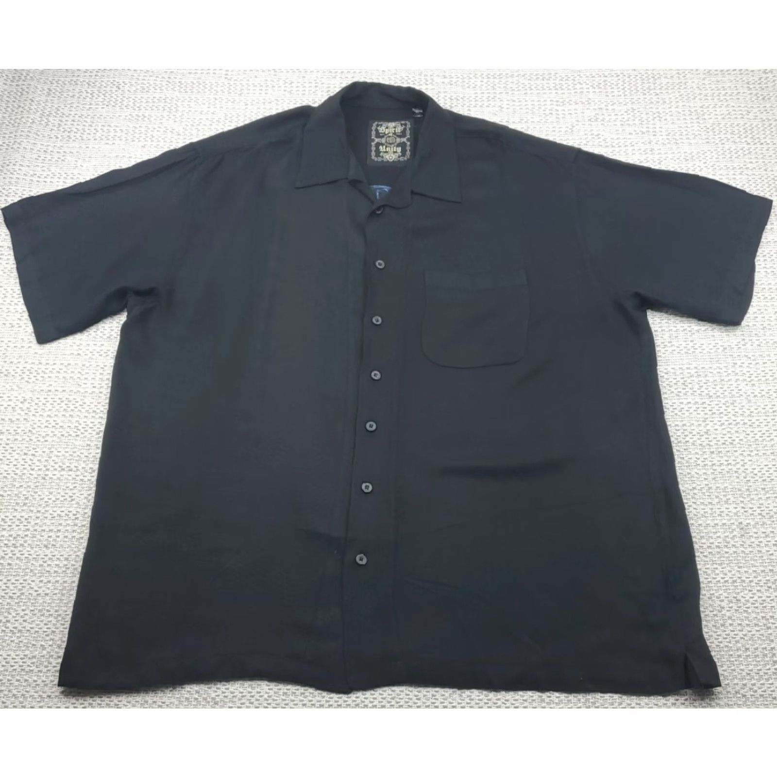 ESPIRIT VINTAGE Spirit Of Unity Sobriety Shirt Mens XL Embroidered Short Sleeve Button Up Size US XL / EU 56 / 4 - 4 Thumbnail