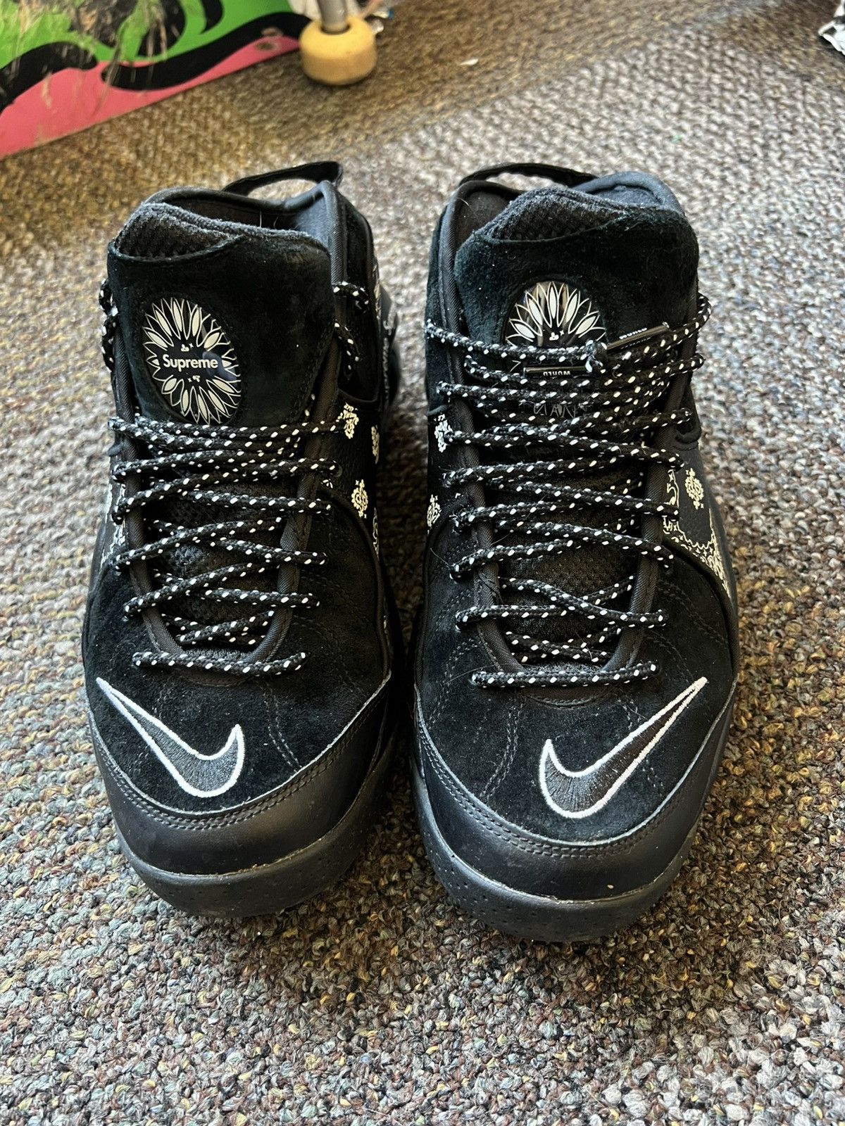 Nike × Supreme Supreme Zoom Flight 95 “Black Paisley” Size US 9 / EU 42 - 4 Thumbnail