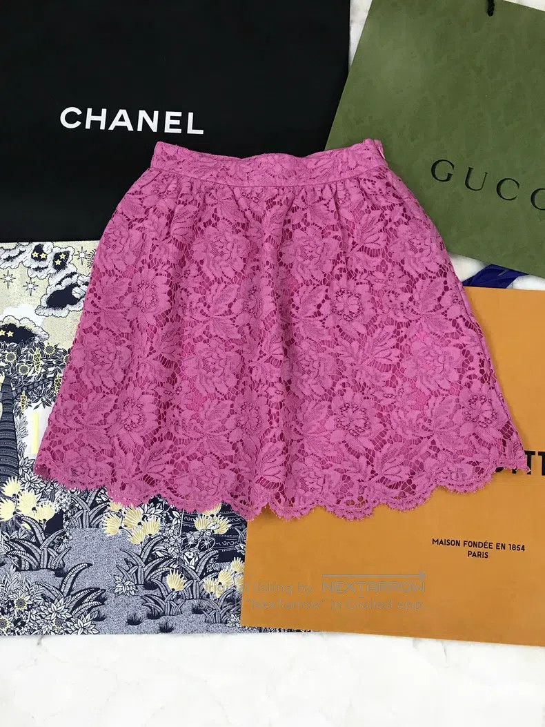 Valentino Valentino Pink lace set Size S / US 4 / IT 40 - 4 Thumbnail