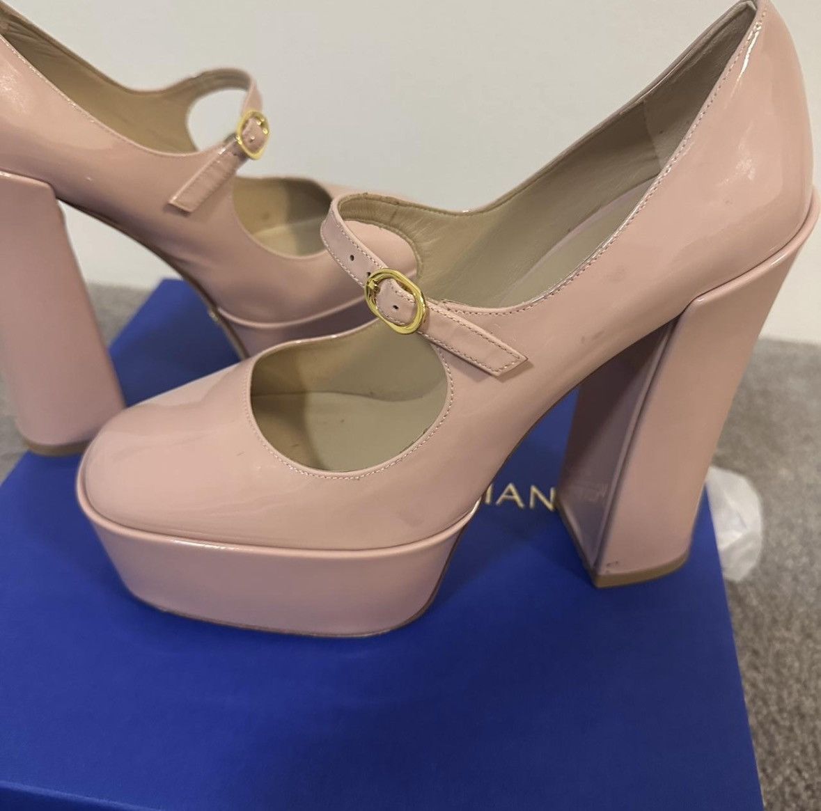 Stuart Weitzman Stuart Weitzman Skyhigh Mary Jane Platform Pumps Size US 9 / IT 39 - 1 Thumbnail