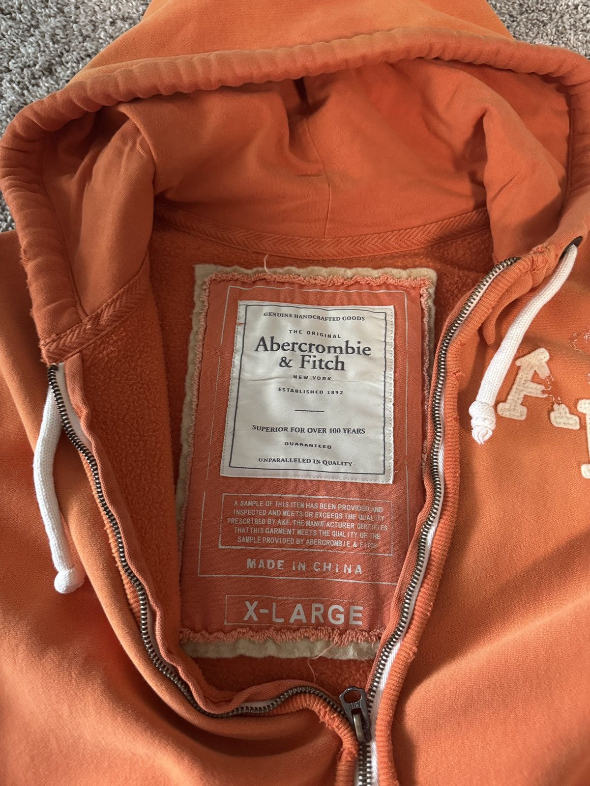 Abercrombie & Fitch Vintage Abercrombie Zip Up Size US XL / EU 56 / 4 - 3 Thumbnail
