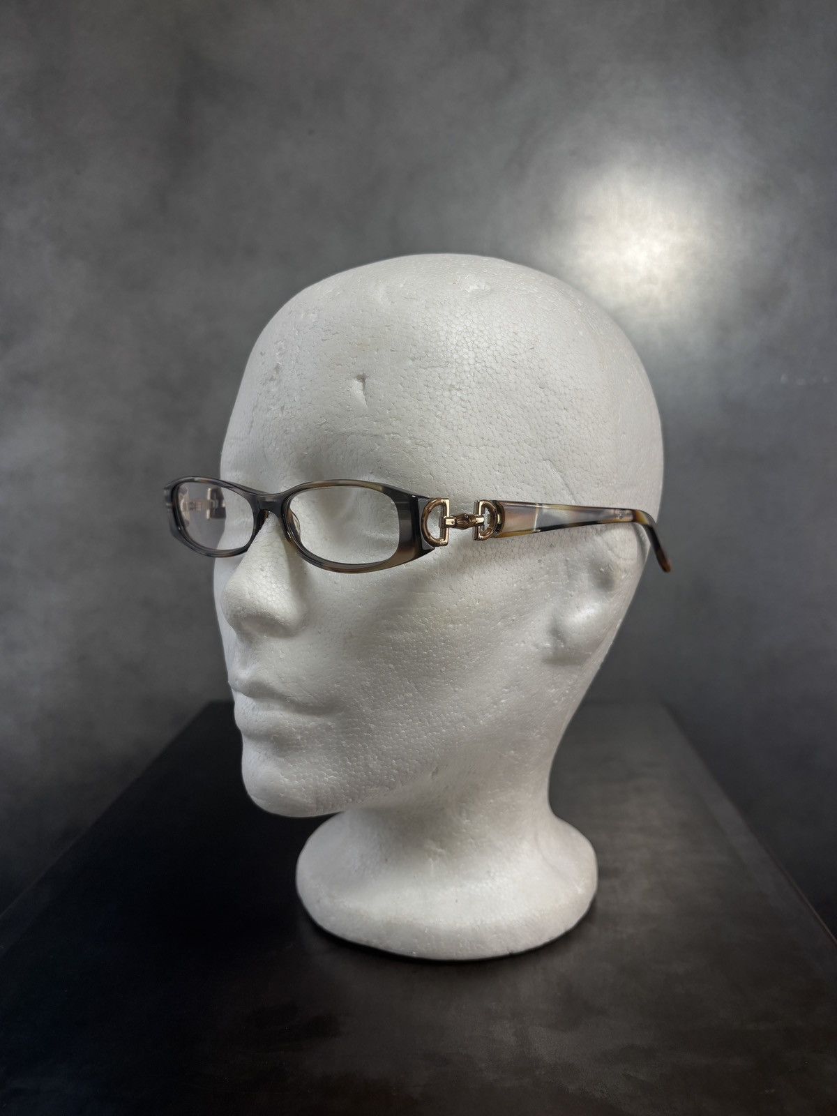 Gucci 2000s Vintage Gucci Frames Horsebit GG3009 Y2K Eyeglasses IT Size ONE SIZE - 6 Thumbnail