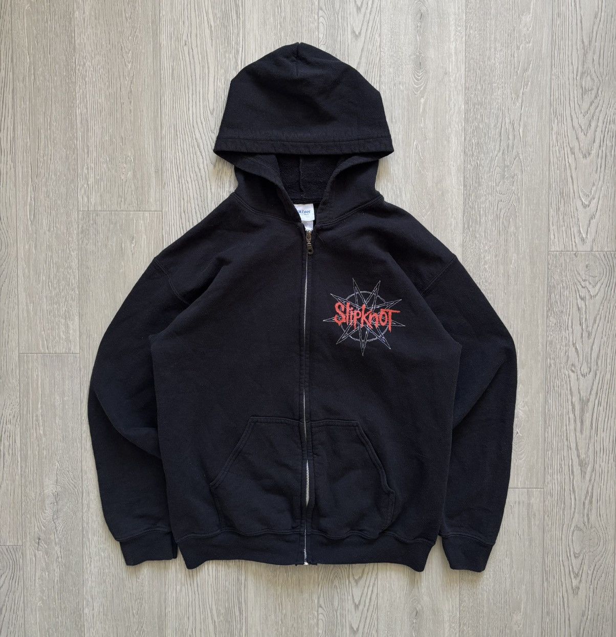Band Tees × Slipknot × Vintage Vintage Slipknot 90s Zip Hoodie Rock Size US M / EU 48-50 / 2 - 2 Thumbnail