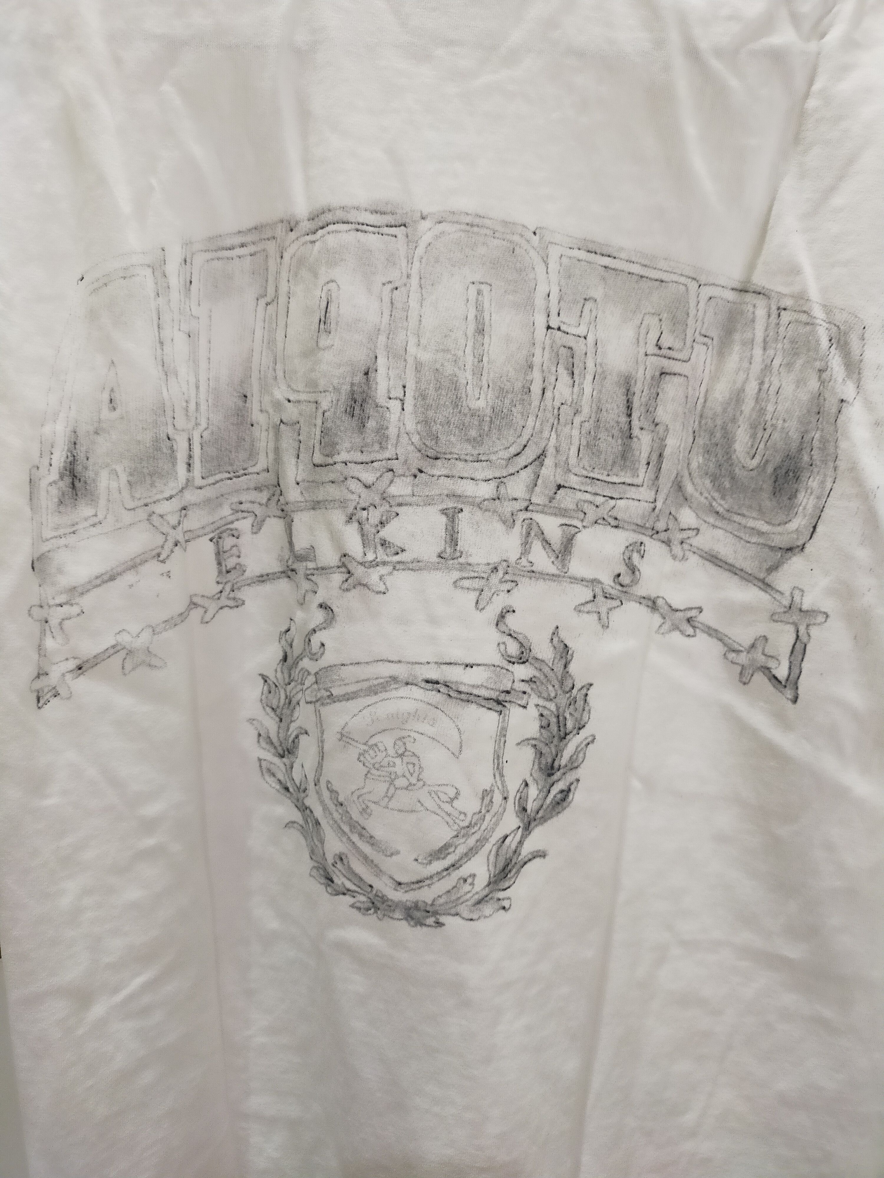 Travis Scott Travis Scott Elkins Knights Utopia white shirt tour merch Size US M / EU 48-50 / 2 - 3 Thumbnail