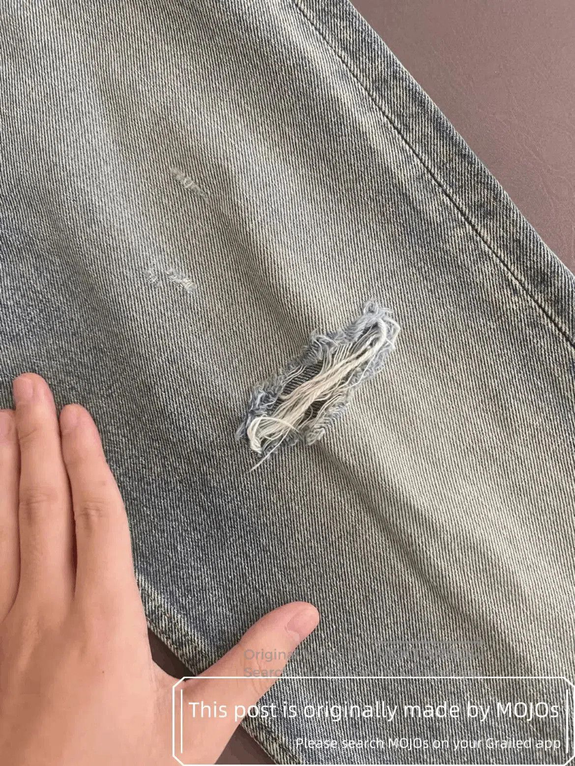 Saint Laurent Paris Sz 31 Saint Laurent Paris 22AW Heavy Washed Denim mojos1831 Size US 31 - 5 Thumbnail