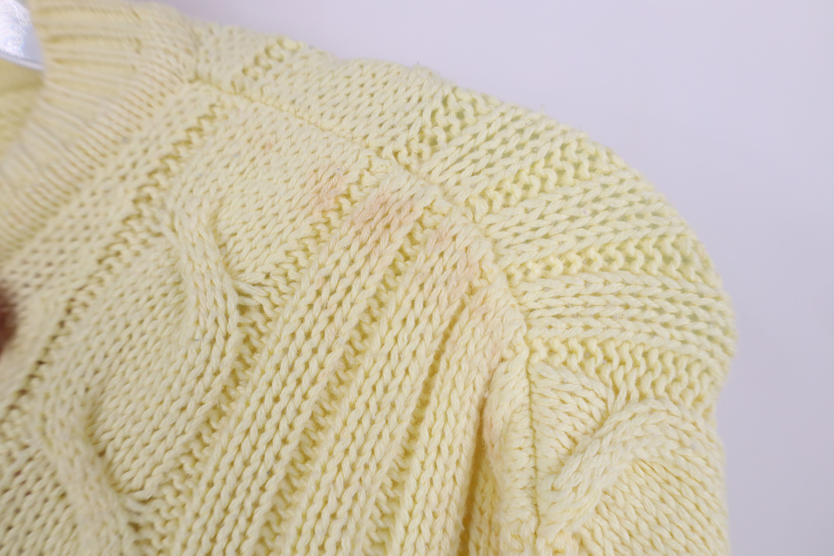 Vintage Vintage 90s Streetwear Ribbed Cable Knit Fisherman Sweater Size XXL / US 16-18 / IT 52-54 - 4 Thumbnail