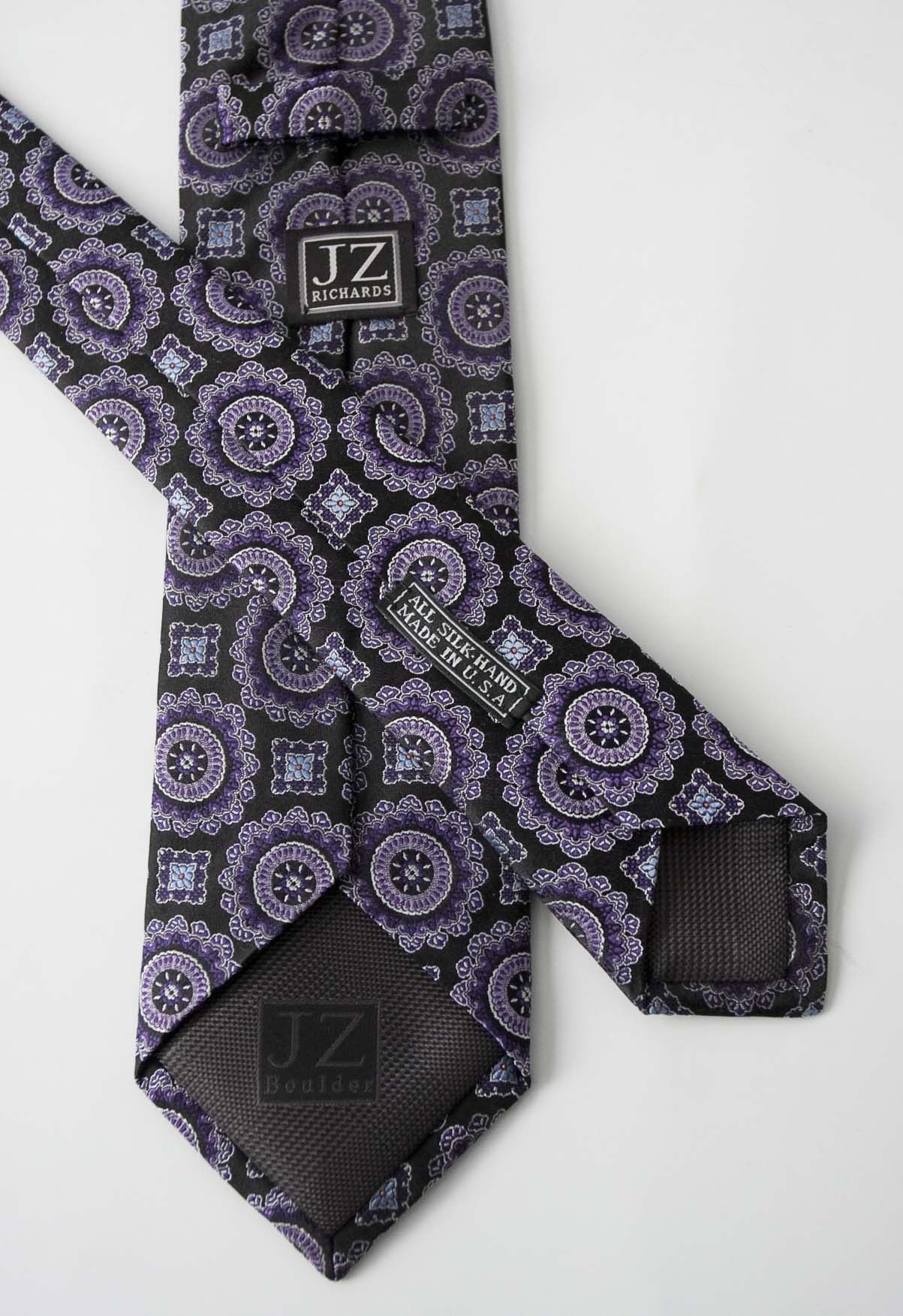 Other JZ Richards Tie Dark Purple Silk Made in USA Size ONE SIZE - 3 Thumbnail