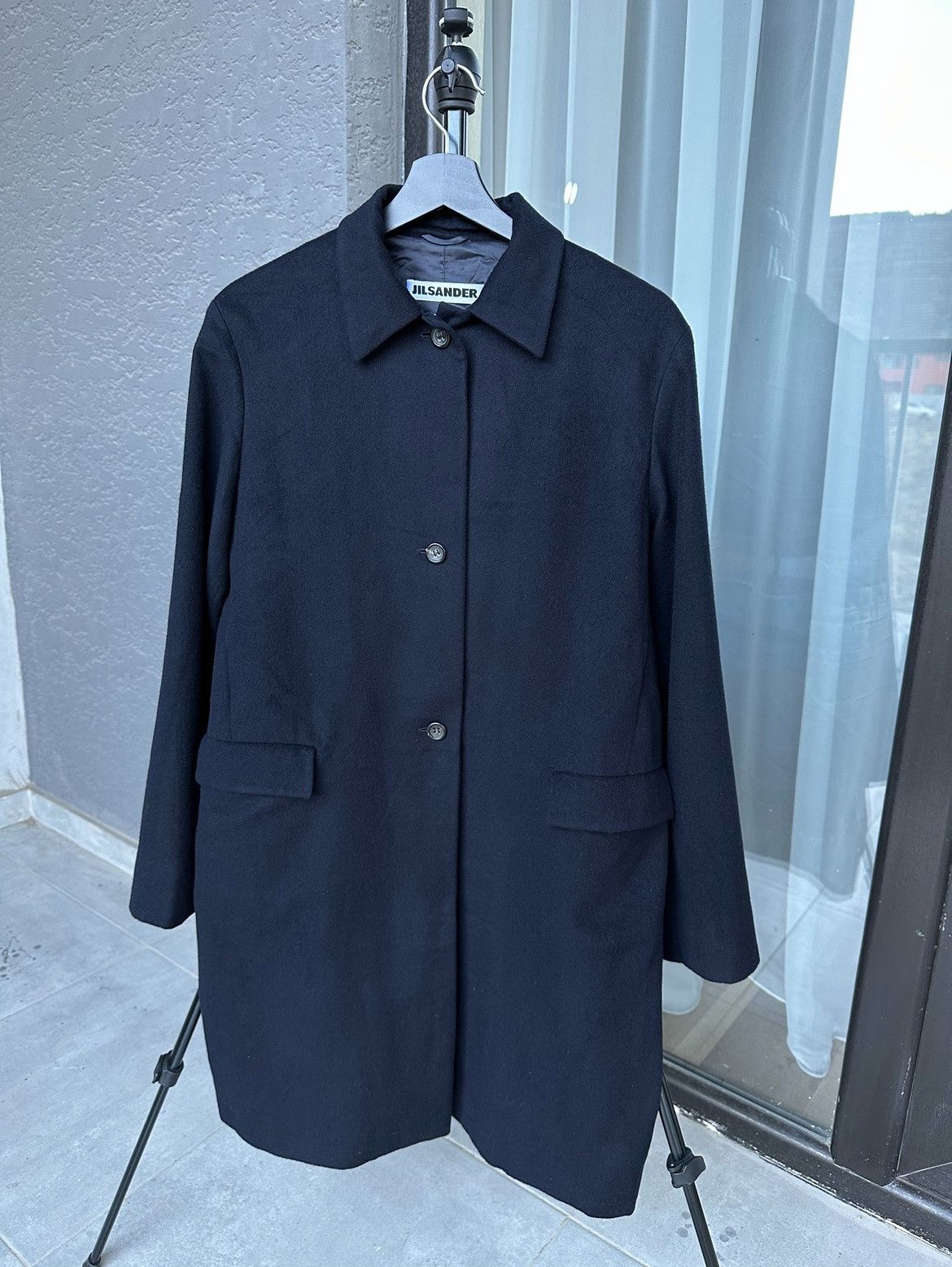 Jil Sander JIL SANDER Cashmere 100% Dark Blue Women Coat Size 34 Size XXS / US 00 / IT 34 - 18 Thumbnail