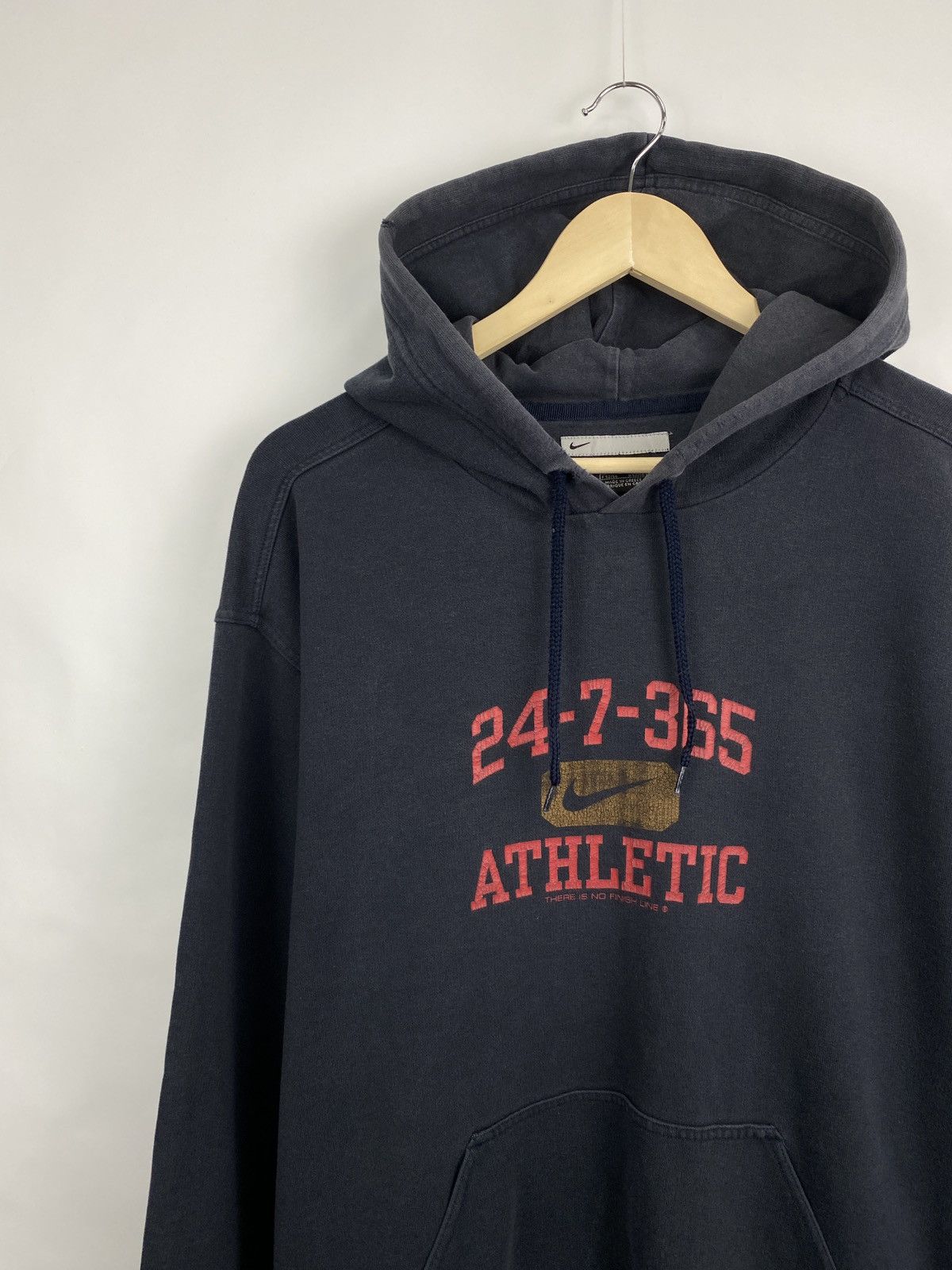 Nike 🇺🇸 Vintage 90s Nike Athletic Hoodie Y2K Rare Retro Hype Size US L / EU 52-54 / 3 - 2 Thumbnail