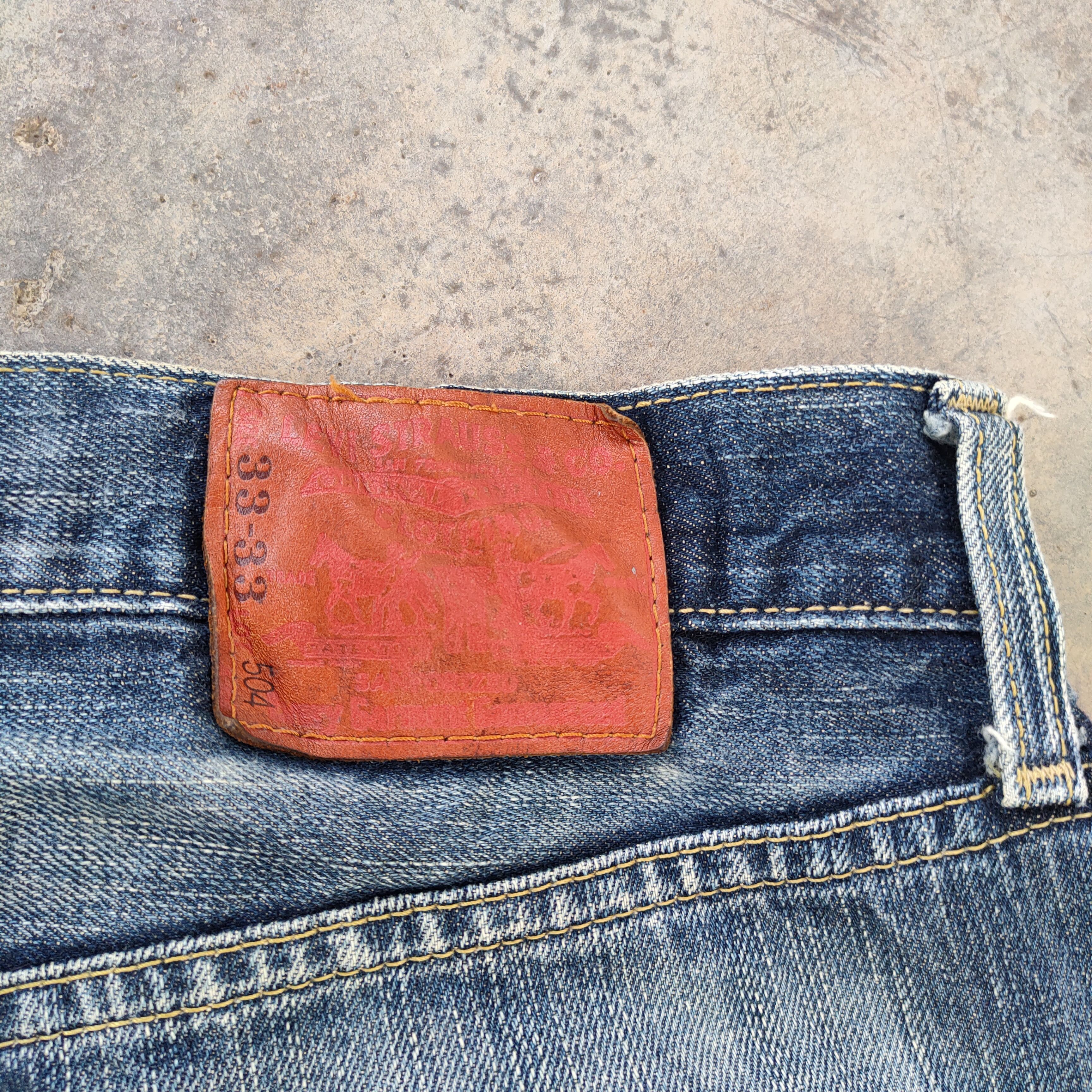 Levi's W34 VINTAGE LEVI'S 504 FADED DISTRESSED JEANS DENIM PANTS Size US 34 / EU 50 - 14 Thumbnail