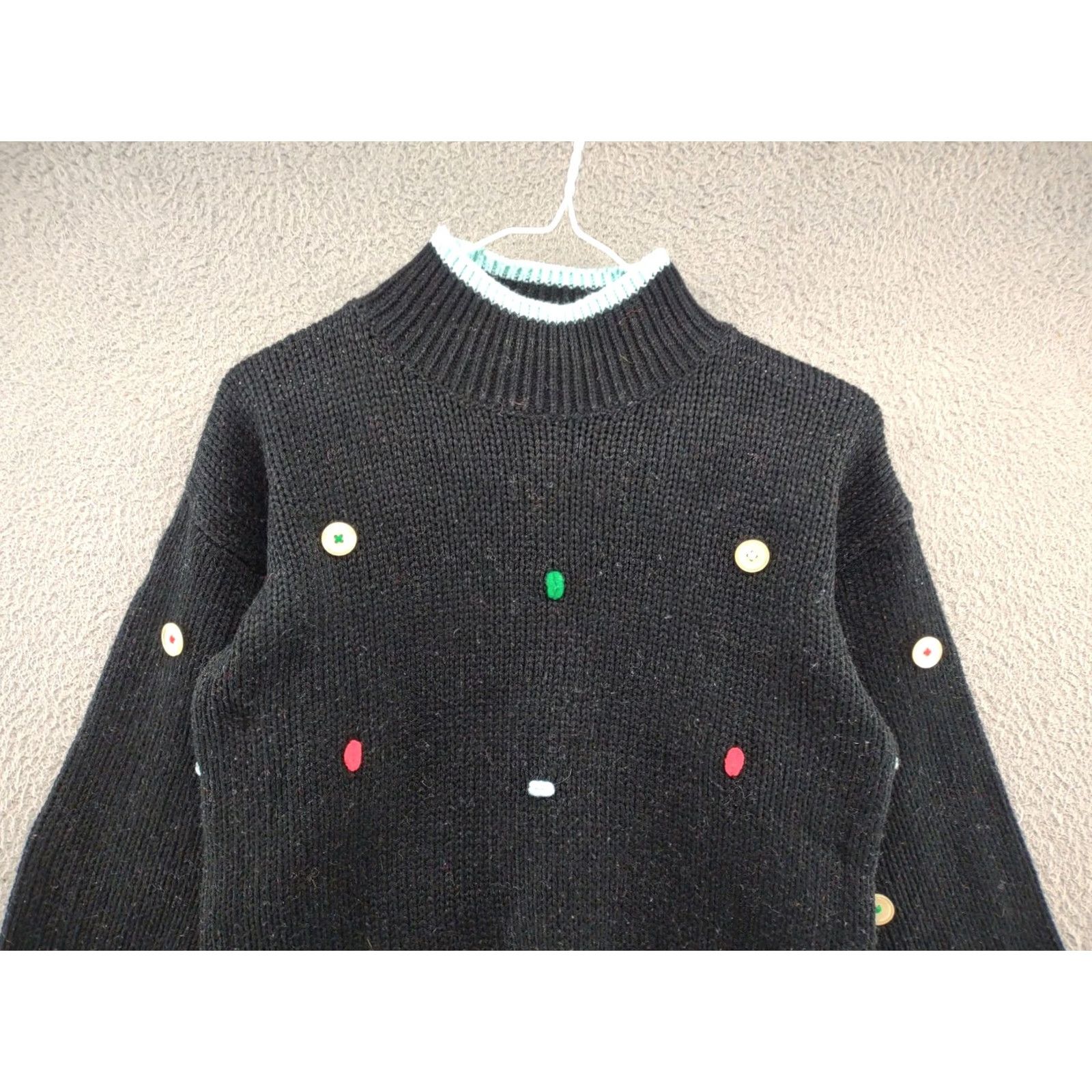 Vintage VINTAGE 90s Button Pattern Knit Pullover Acrylic Sweater Women’s Size M Grandma Size M / US 6-8 / IT 42-44 - 3 Thumbnail