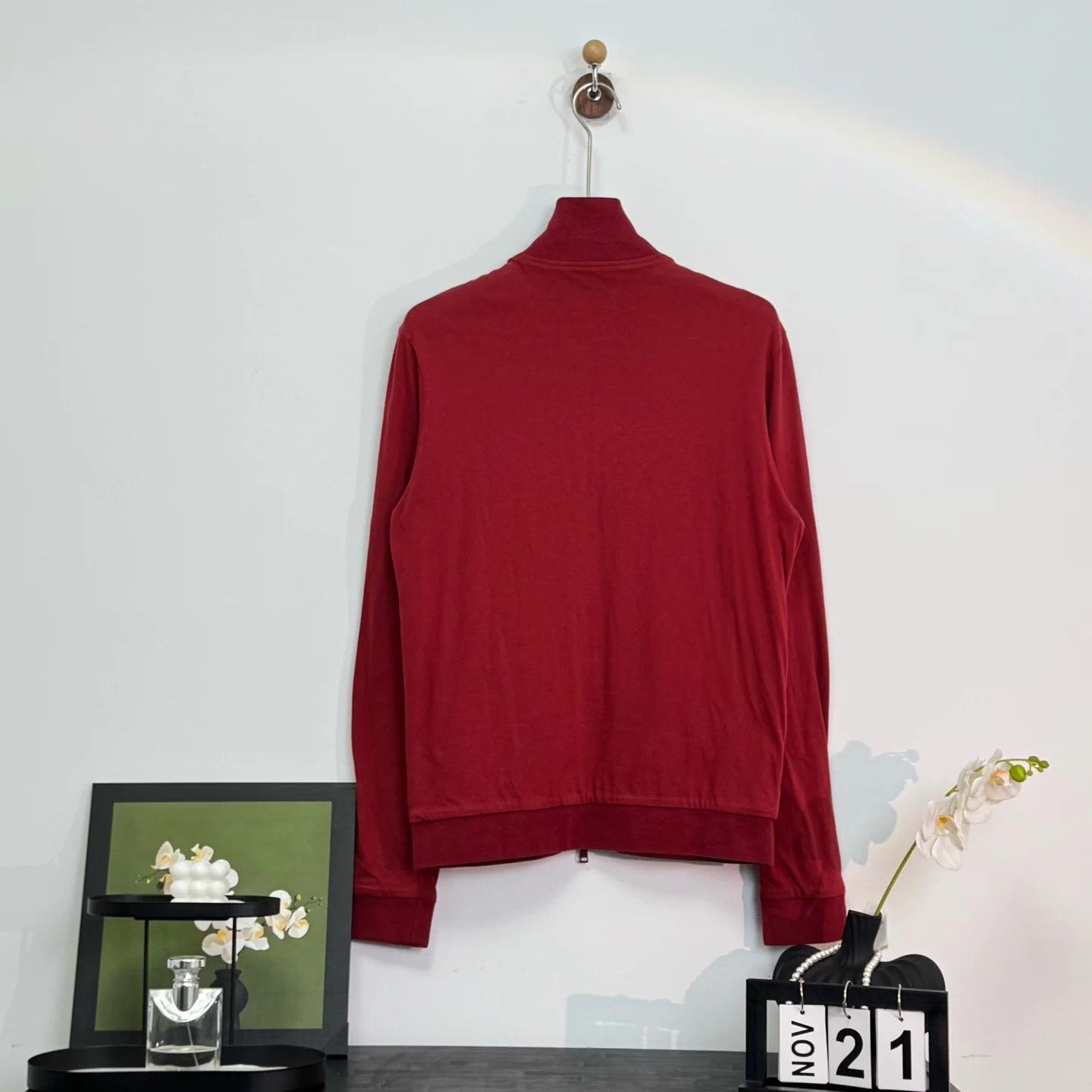 Gucci 0832 Gucci Red Double Glogo Zipper Jacket Size L / US 10 / IT 46 - 2 Thumbnail