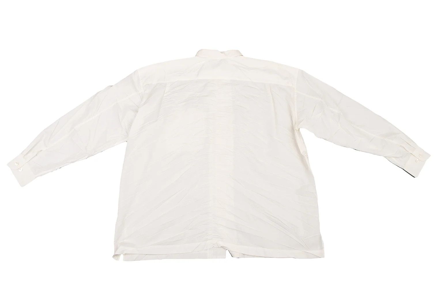 Issey Miyake Pleated Long Sleeve Shirt in Off-White Size XL Size US XL / EU 56 / 4 - 13 Thumbnail