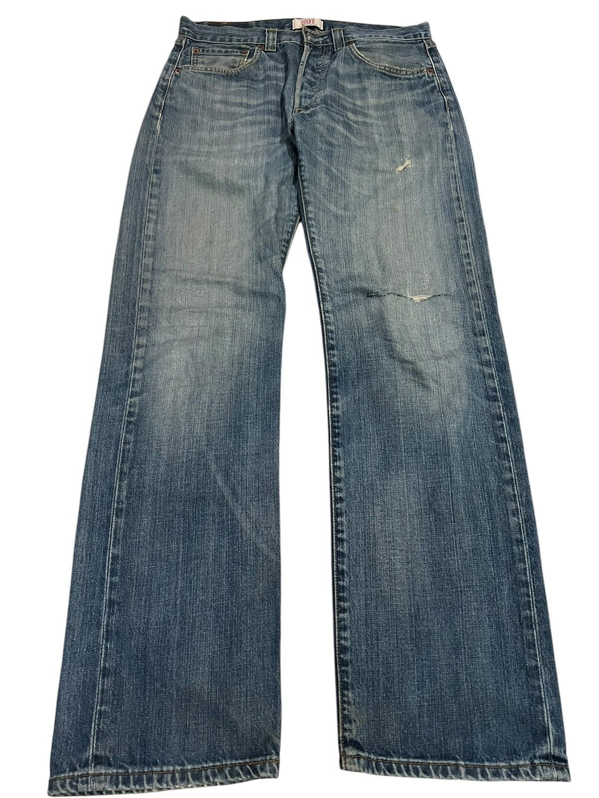 Levi's × Levi's Vintage Clothing VINTAGE LEVIS 501 DISTRESSED JEAN Size US 31 - 1 Thumbnail